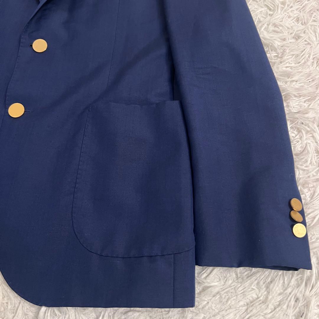 希少美品✨エディフィス ジャケット ドーメル 金ボタン シルク モヘヤ XL