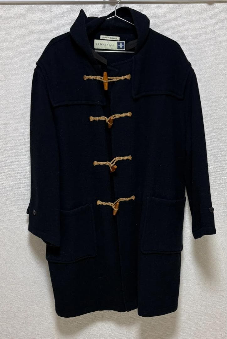 GLOVERALL ダッフルコート ネイビー 英国製 ウール混
