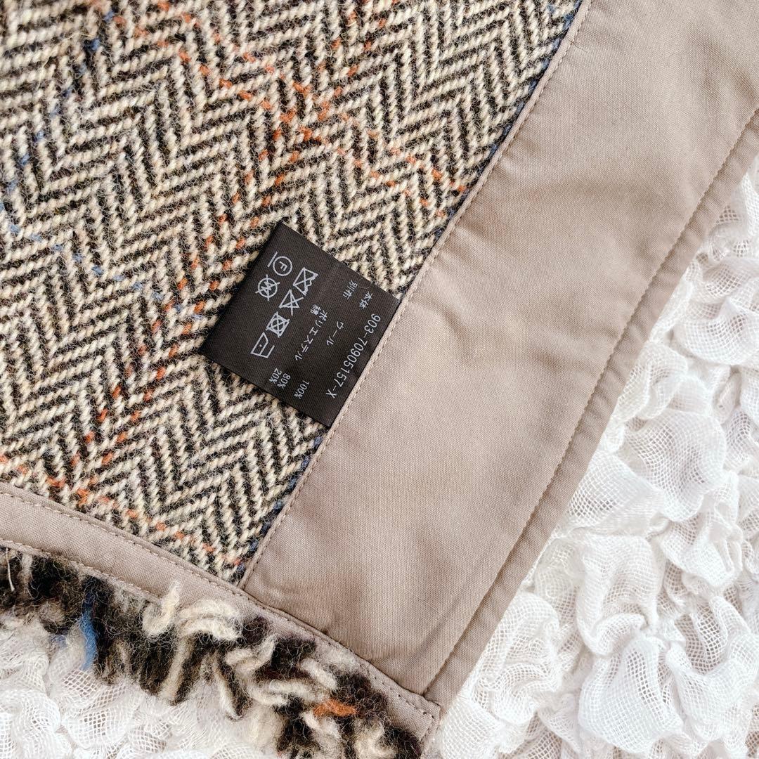 「ワードローブを新鮮に」ヘリンボーン柄のウールベスト / よしいちひろさんコラボ