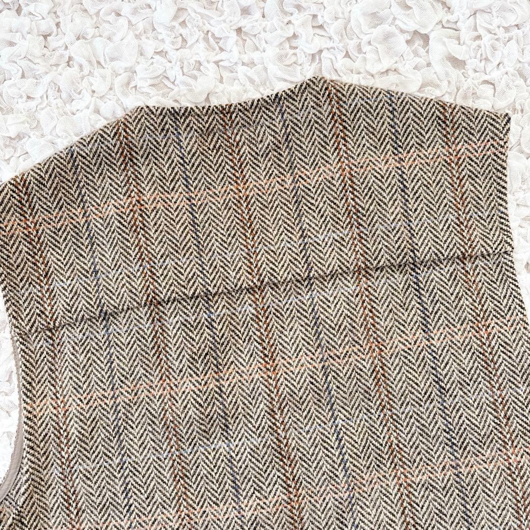 「ワードローブを新鮮に」ヘリンボーン柄のウールベスト / よしいちひろさんコラボ