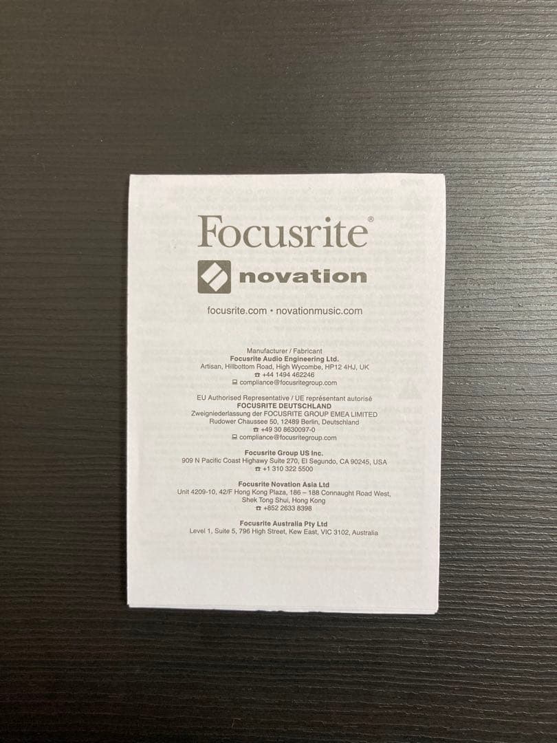 DTM・DAW FOCUSRITE Scarlett 2i2 gen4