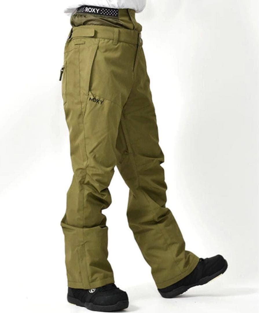ROXY スノーボードウェア　パンツ　レディース　カーキ　M スキーウェア