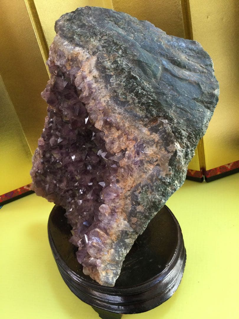 アメジストクラスター約4.2K g アメジストクラスター　観賞石