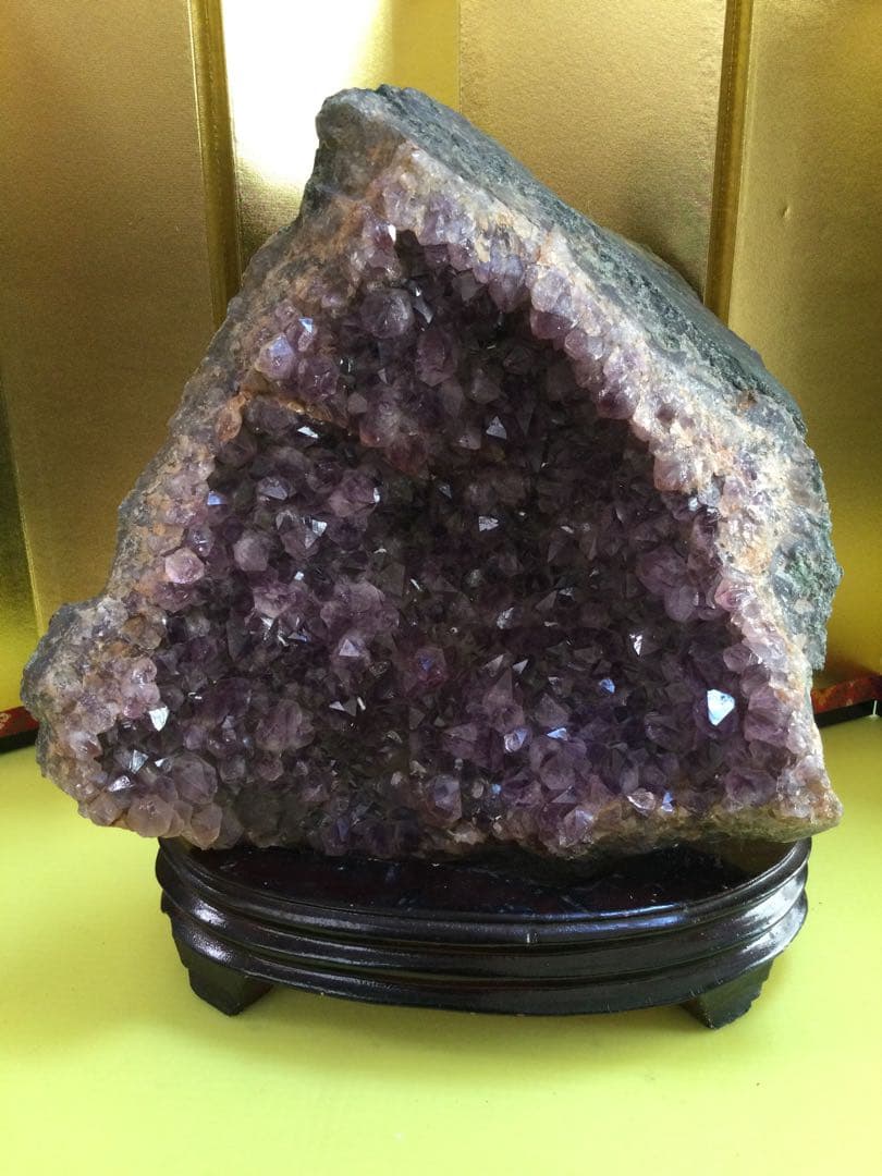 アメジストクラスター約4.2K g アメジストクラスター　観賞石