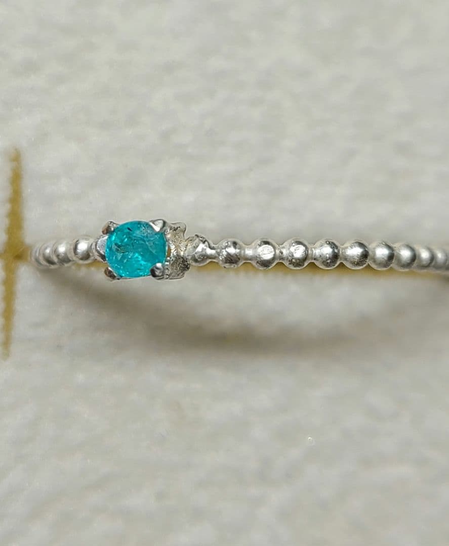 たつみ★ブラジルバターリャパライバトルマリン★リングオーダー