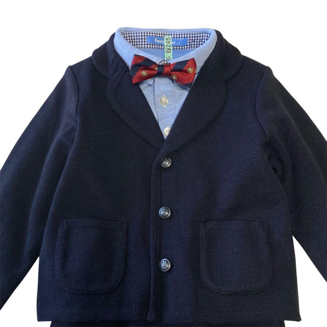 極美品 familiar ファミリア フォーマルスーツ 4点セット100 男の子