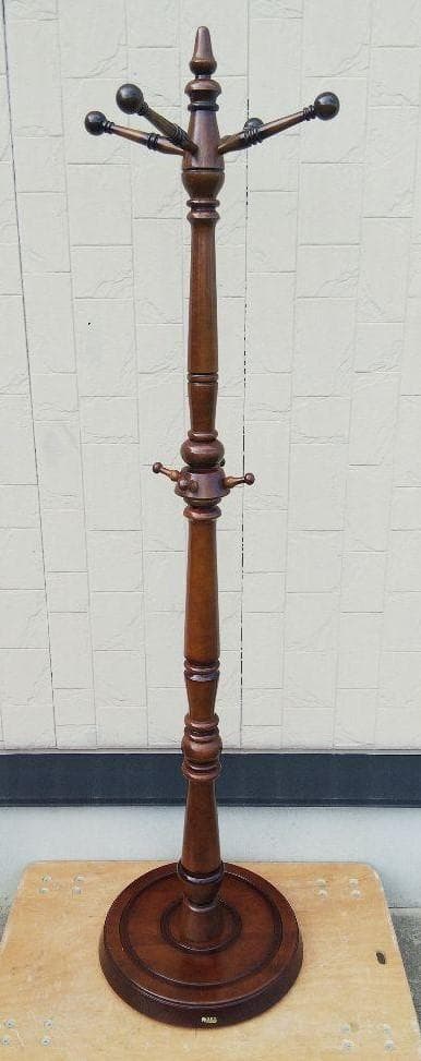 カリモク　木製　ポールハンガー　コートハンガー　ヴィンテージ