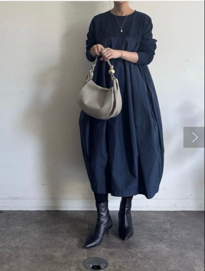 ビアズリー マルワンピ　ネイビーサイズ1 新品タグ付き