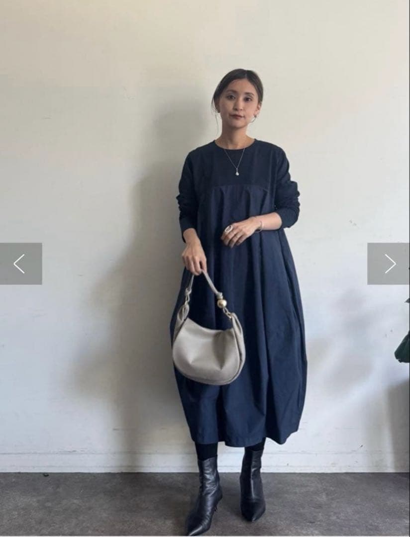 ビアズリー マルワンピ　ネイビーサイズ1 新品タグ付き