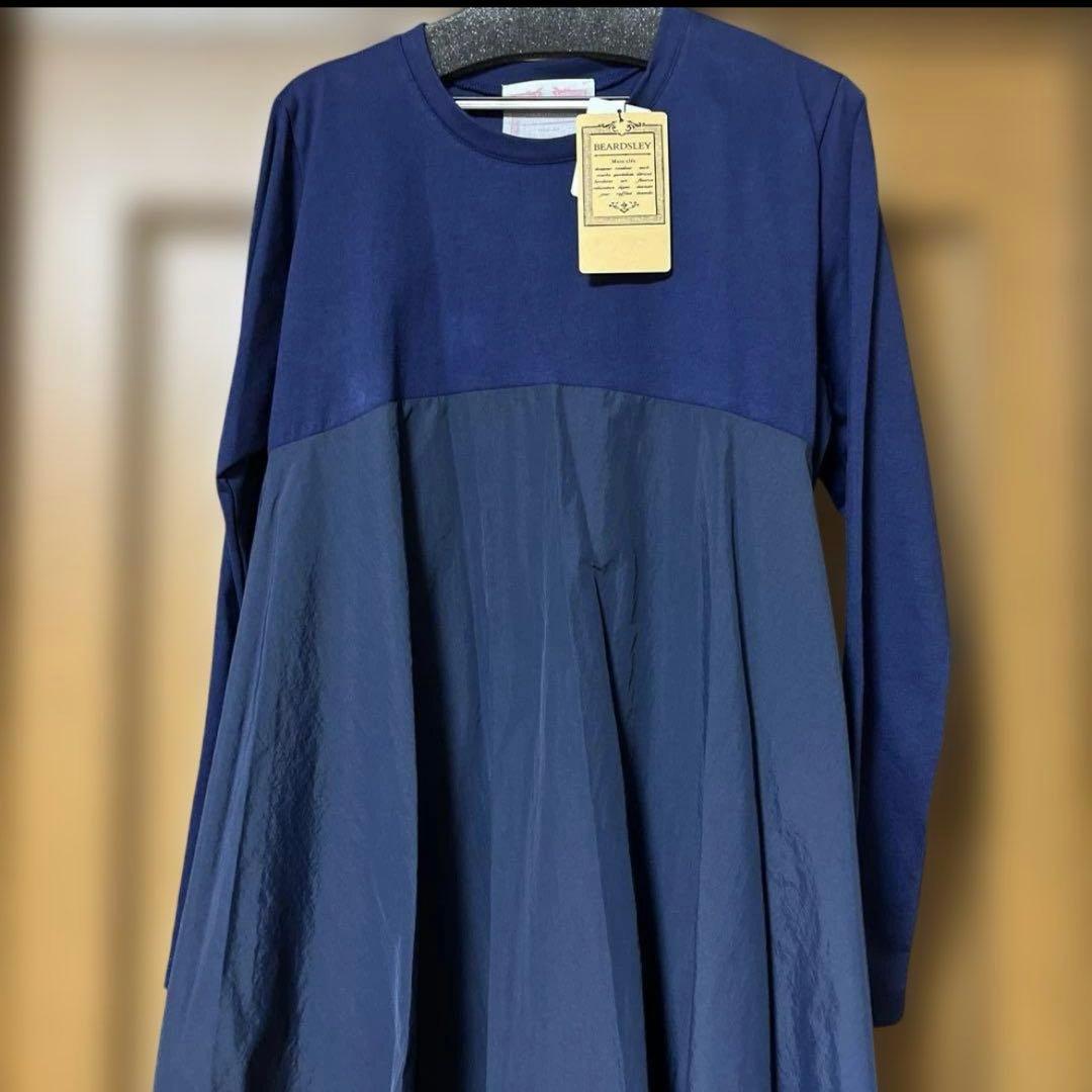 ビアズリー マルワンピ　ネイビーサイズ1 新品タグ付き
