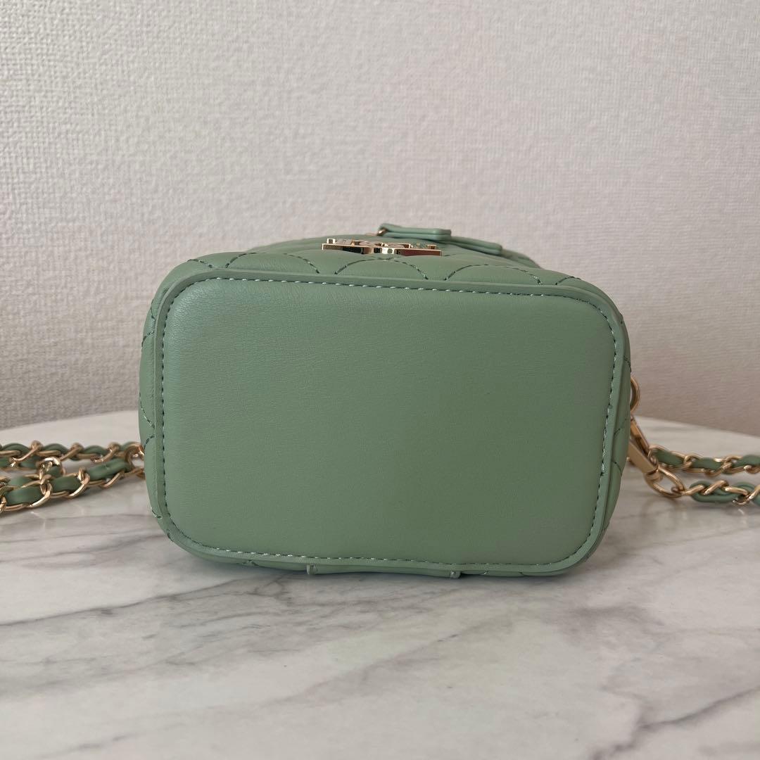 Darich 【ゴールドーパーツ】キルティングスクエアミニバッグ GRNグリーン