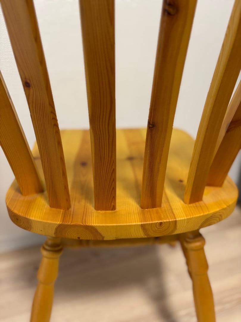 【美品】 ウィンザーチェア カントリー 洋風 天然木　ダイニングチェア①