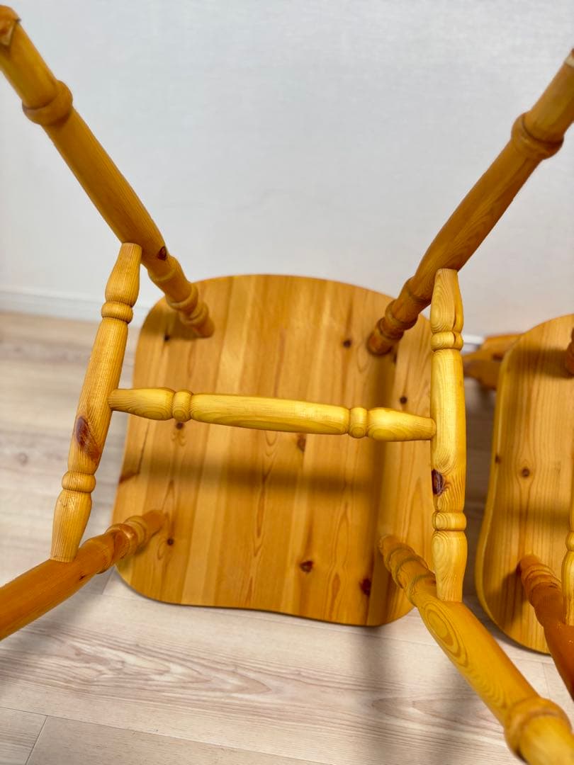 【美品】 ウィンザーチェア カントリー 洋風 天然木　ダイニングチェア①