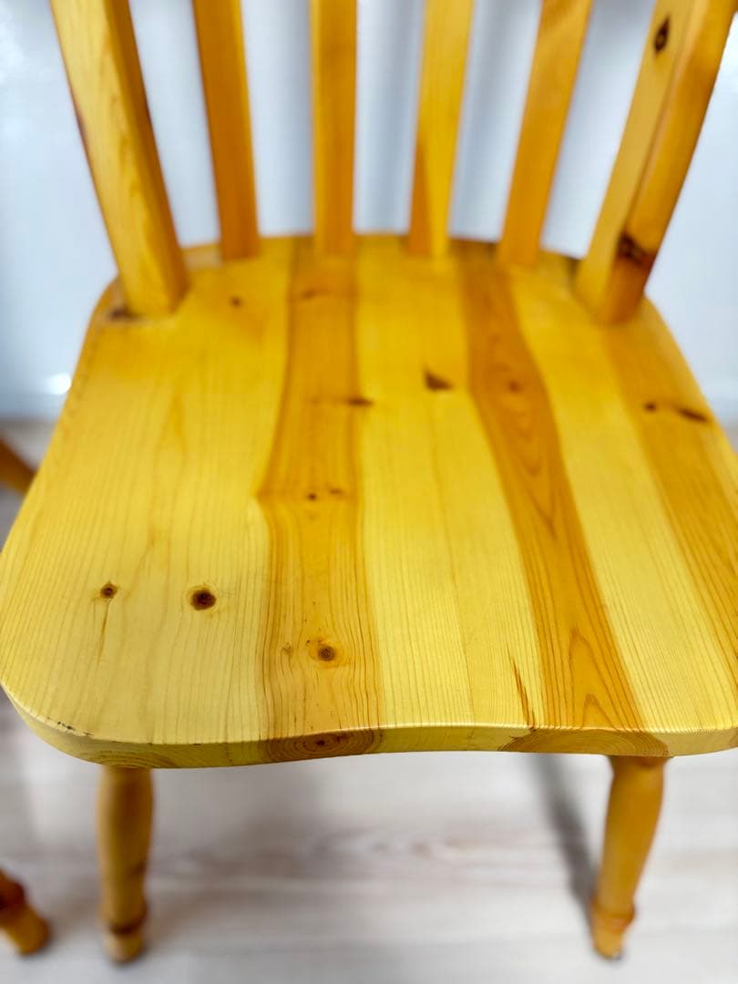 【美品】 ウィンザーチェア カントリー 洋風 天然木　ダイニングチェア①