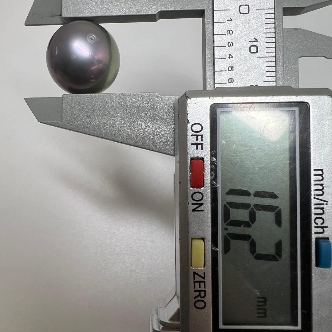 925刻印　特大ブラックパール　ネックレストップ　36g 東K8-0211ア㊱