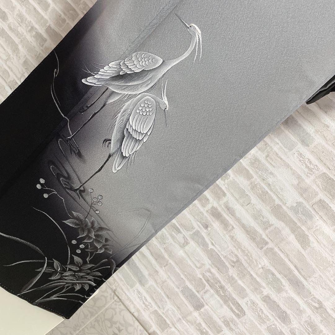 訪問着　フルセット　鷺　静寂　静けさの中の桜　手刺繍　ニューはればれ加工　P2