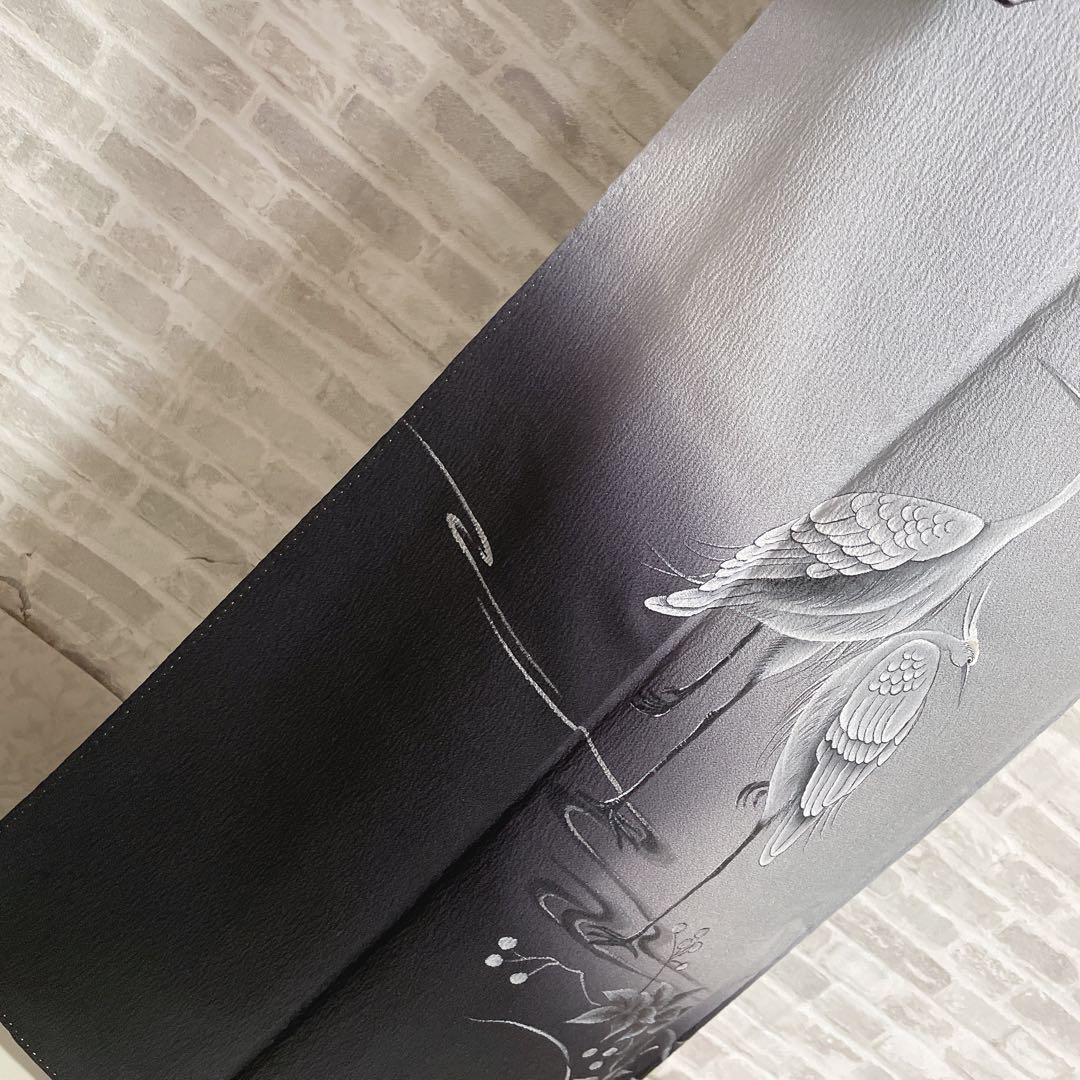 訪問着　フルセット　鷺　静寂　静けさの中の桜　手刺繍　ニューはればれ加工　P2