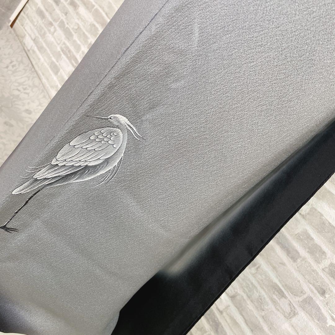 訪問着　フルセット　鷺　静寂　静けさの中の桜　手刺繍　ニューはればれ加工　P2