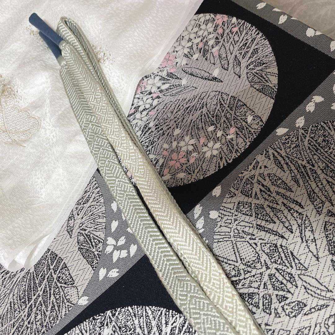 訪問着　フルセット　鷺　静寂　静けさの中の桜　手刺繍　ニューはればれ加工　P2