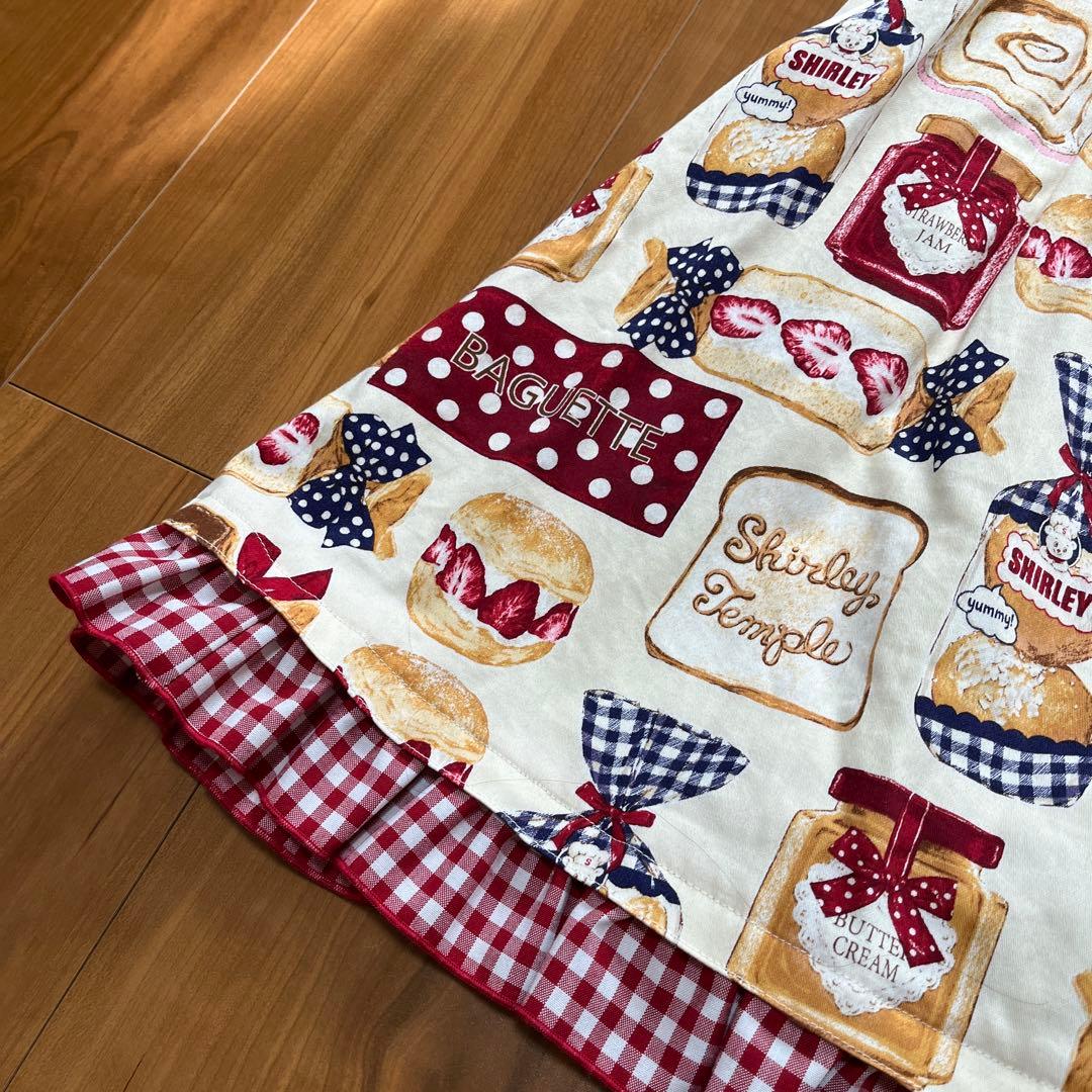 ご*。様 シャーリーテンプル　ベーカリープリントジャンスカ