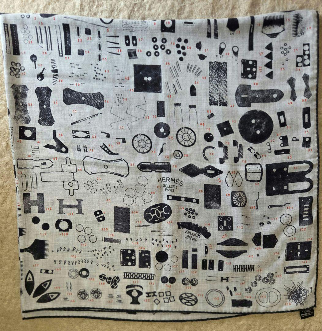 専用　エルメス　カレジェアン　カレ140　カシミアシルク