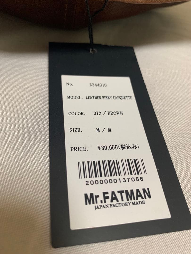 【定価¥39,600】Mr.FATMAN キャスケット イタリアンレザー 日本製