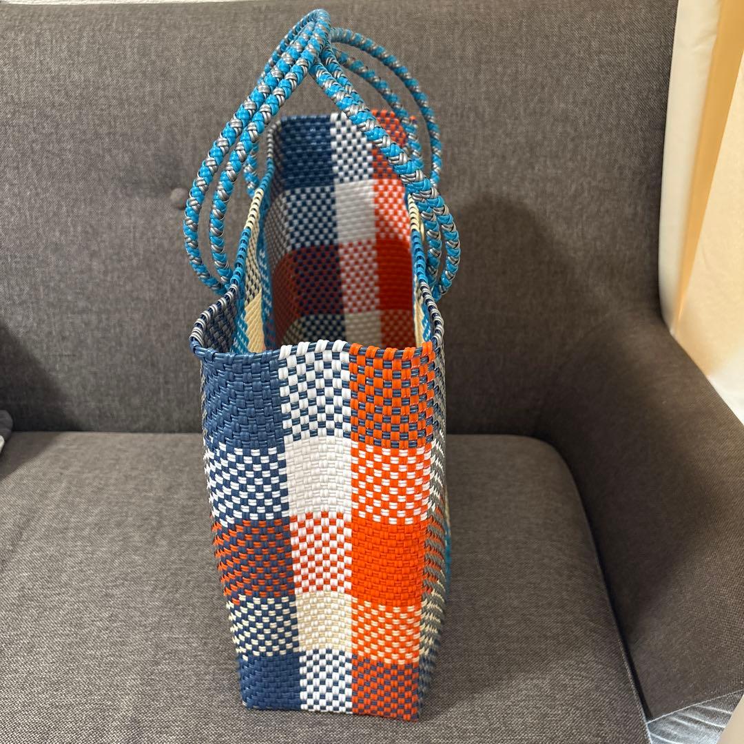 【新品未使用】レトラ メルカドバッグ SEA限定COLORS CHECK (M)