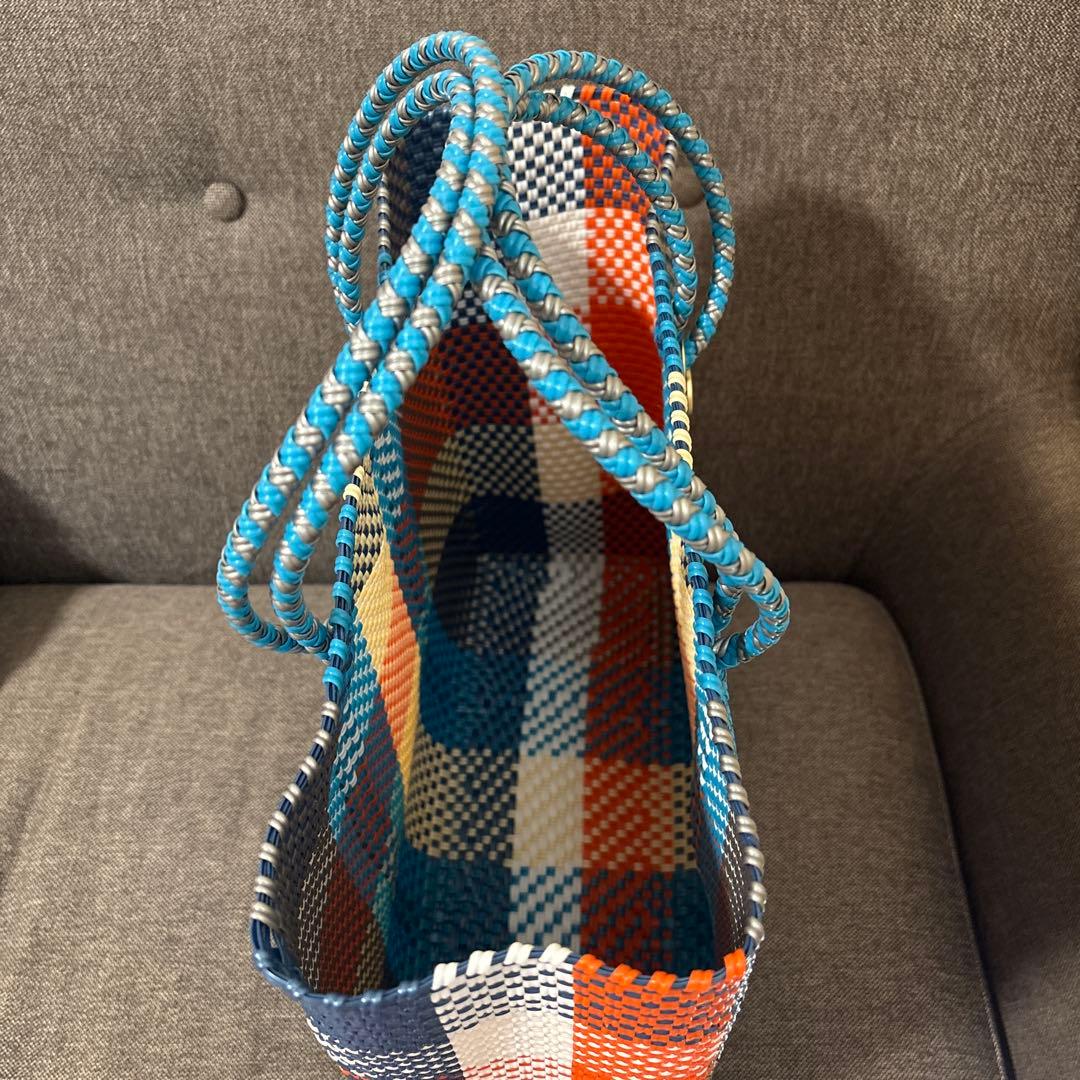 【新品未使用】レトラ メルカドバッグ SEA限定COLORS CHECK (M)