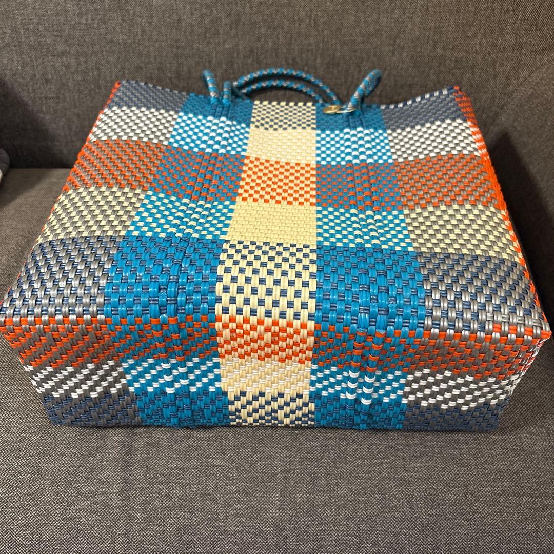 【新品未使用】レトラ メルカドバッグ SEA限定COLORS CHECK (M)