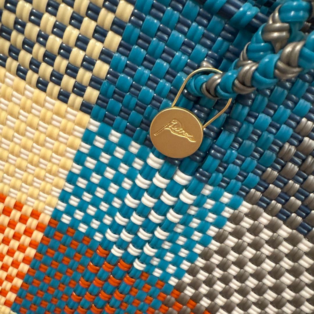 【新品未使用】レトラ メルカドバッグ SEA限定COLORS CHECK (M)