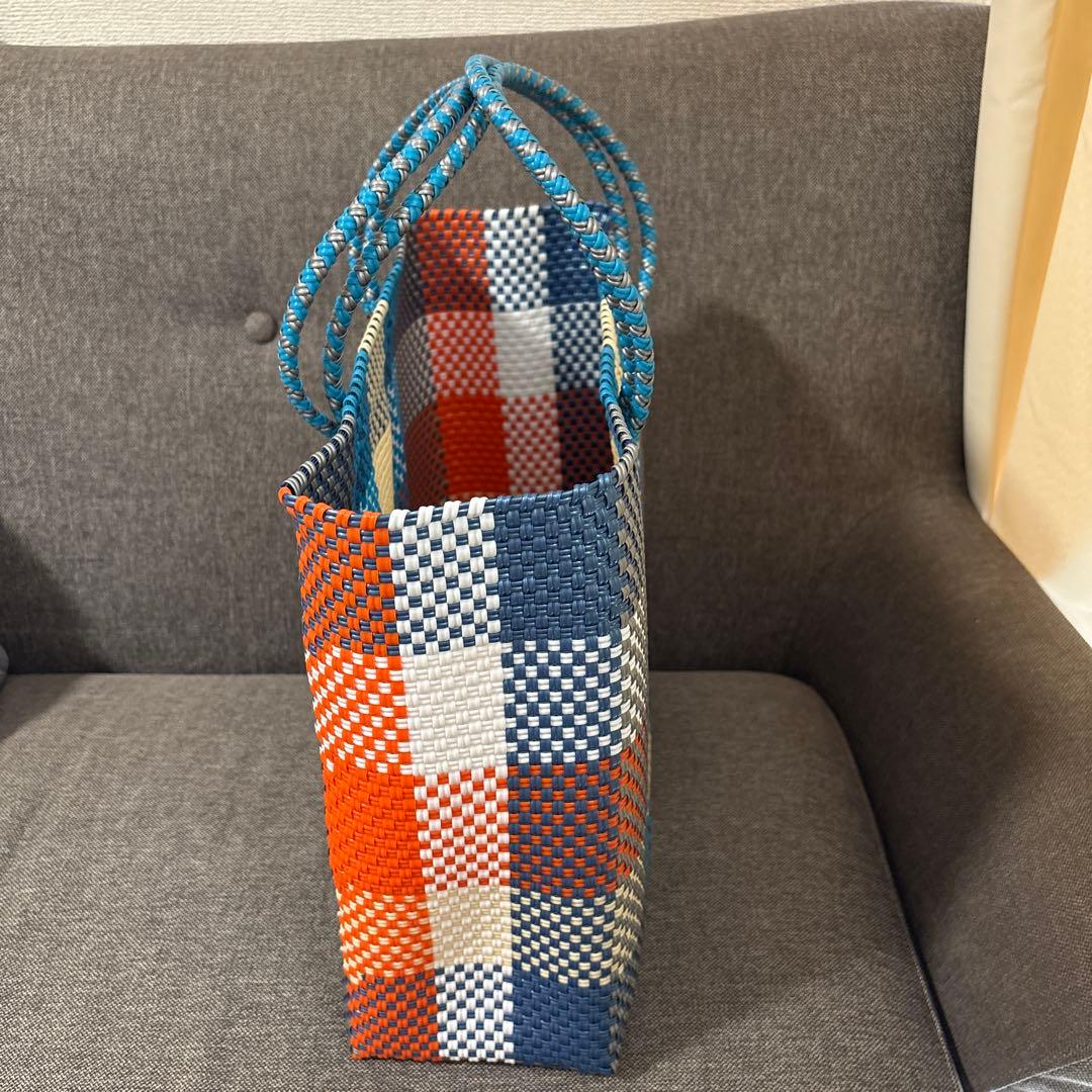 【新品未使用】レトラ メルカドバッグ SEA限定COLORS CHECK (M)