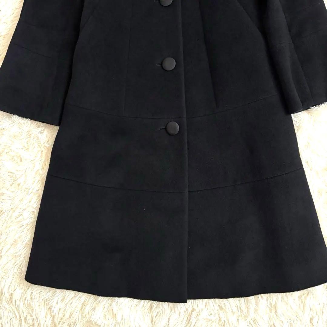 トゥービーシックス ロングコート フォックスファー ブラックAライン フレア袖