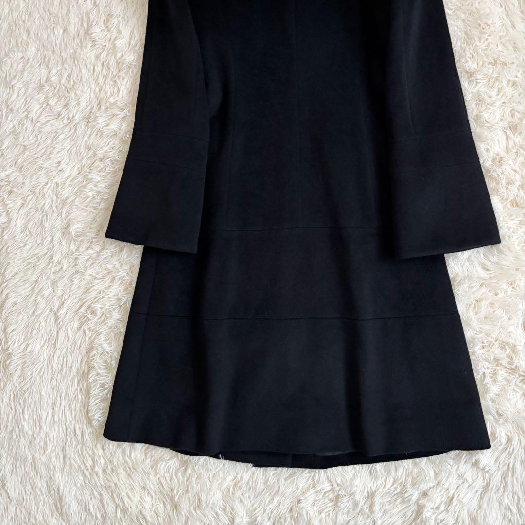 トゥービーシックス ロングコート フォックスファー ブラックAライン フレア袖