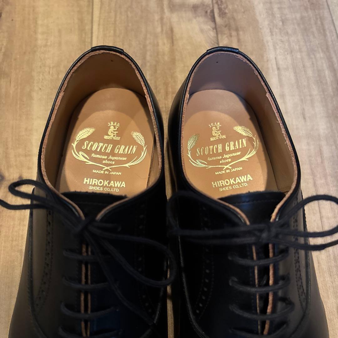 スコッチグレイン アリュール パンチドキャップトゥ 内羽根 Dウィズ