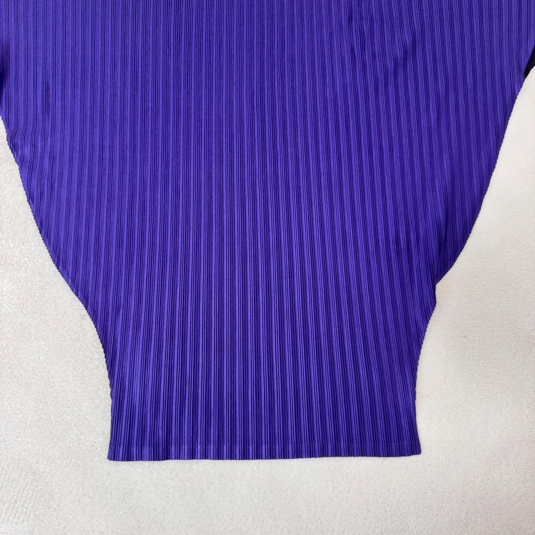 極美品✨PLEATS PLEASE 変形　グラデーション　長袖　ハイネック