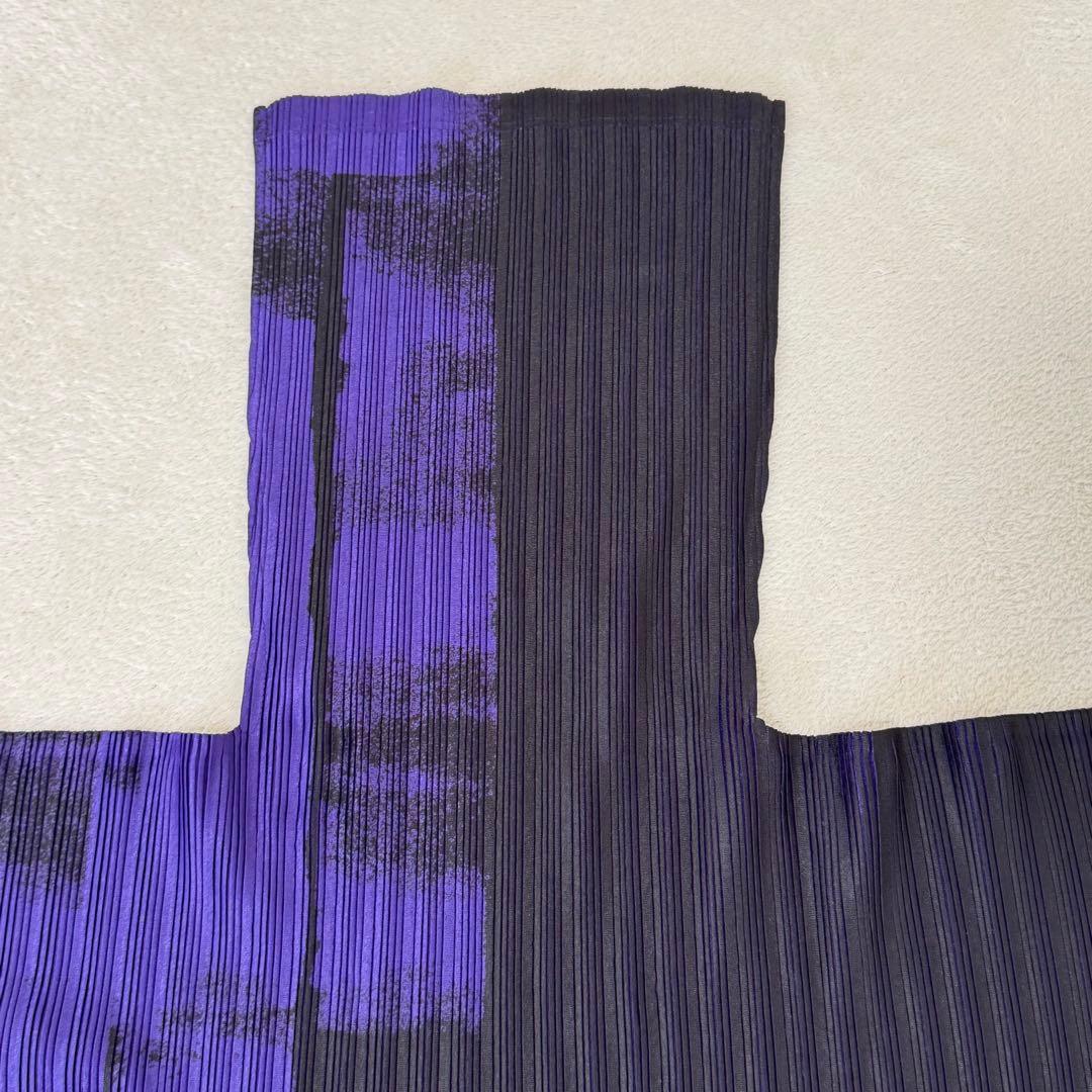 極美品✨PLEATS PLEASE 変形　グラデーション　長袖　ハイネック