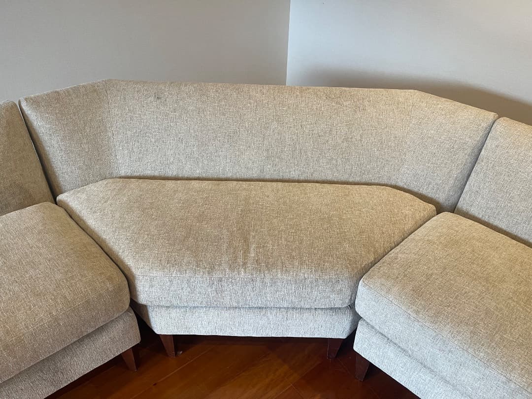 S*a様 ライトグレー コーナーソファ モダン 米国Baker社製