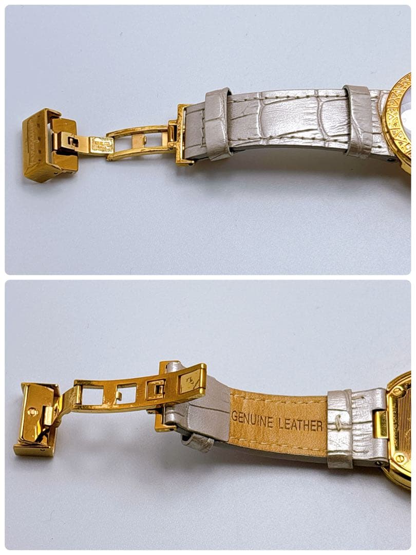 447 サルヴァトーレフェラガモ　シェル　ダイヤベゼル　ラウンド　腕時計