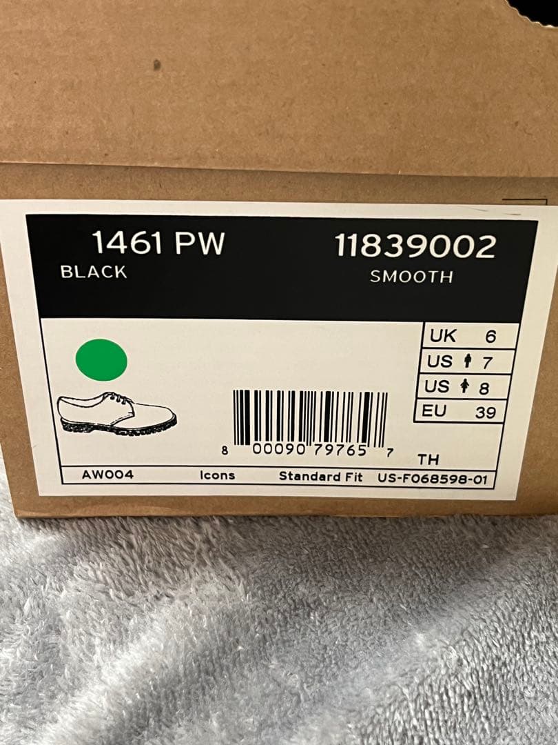 Dr.Martens 1461 MONO 3ホールシューズ　UK6