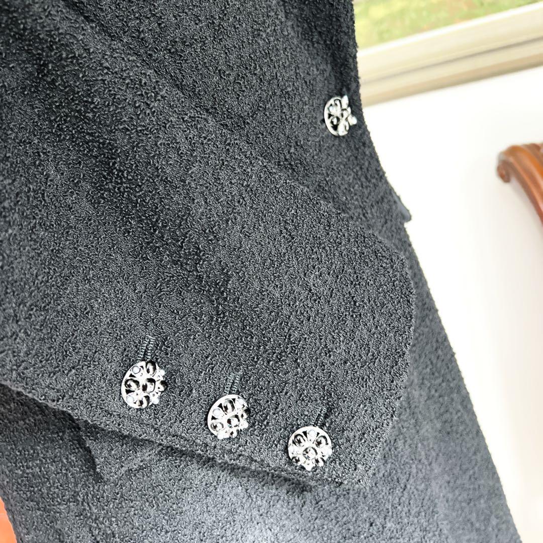 極美品　CHANEL シャネル　グリポア　ドラペル　ツイード ロングコート