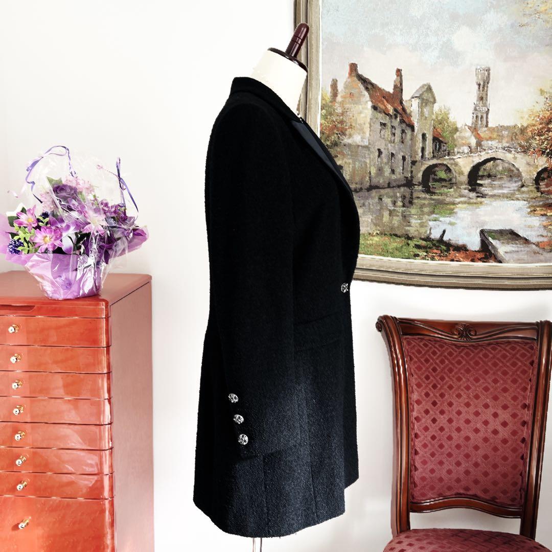 極美品　CHANEL シャネル　グリポア　ドラペル　ツイード ロングコート