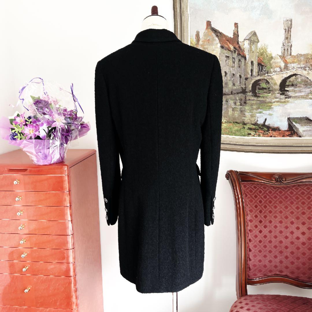 極美品　CHANEL シャネル　グリポア　ドラペル　ツイード ロングコート