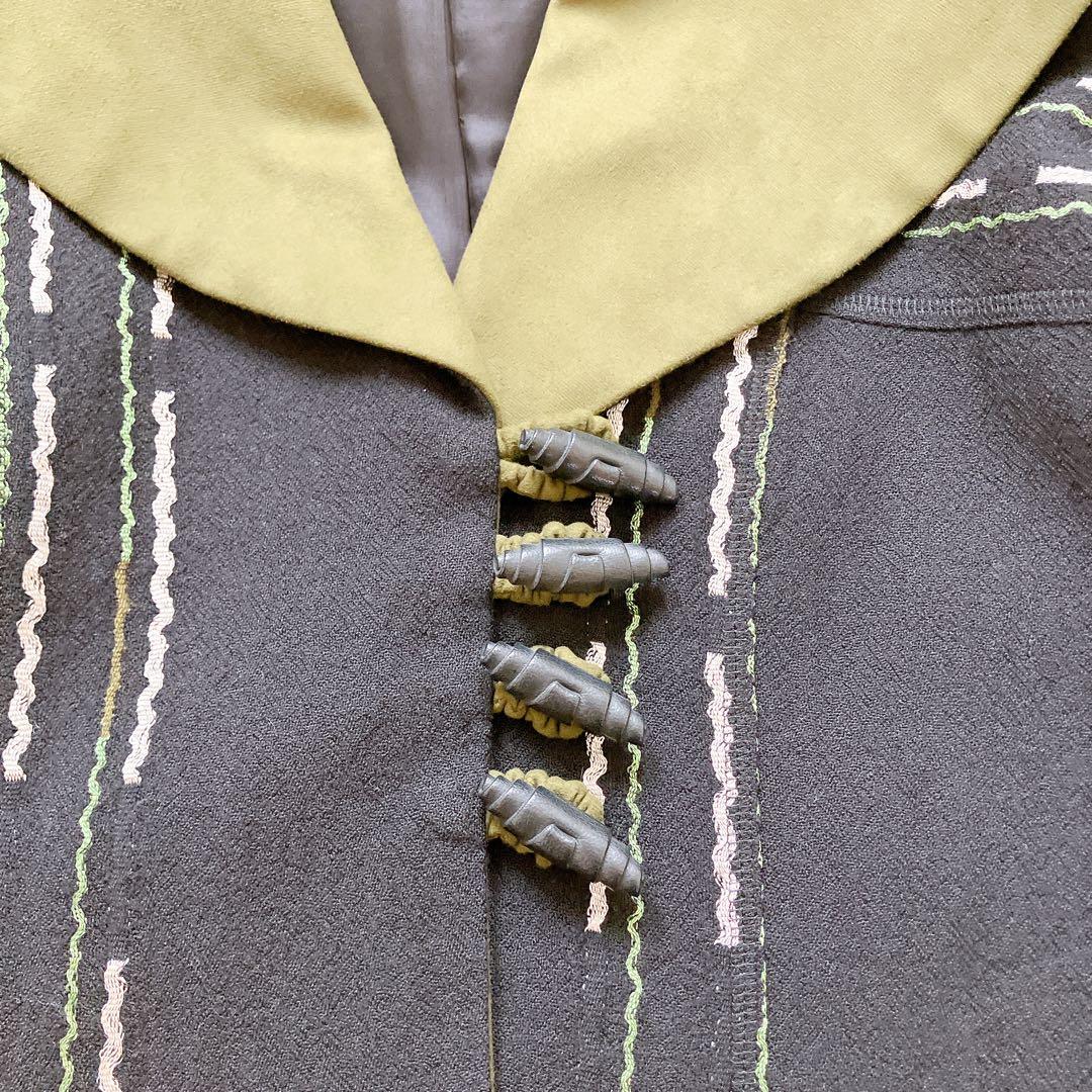 エイココンドウ　セットアップ　ジャケット　インナー　トップス　ウール　黒