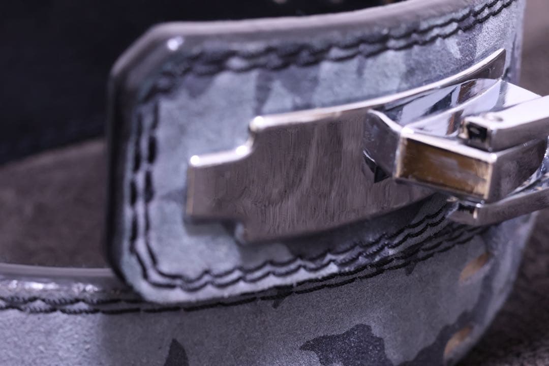 ジュラシックギア　オリジナルレザーベルトS (グレー迷彩)