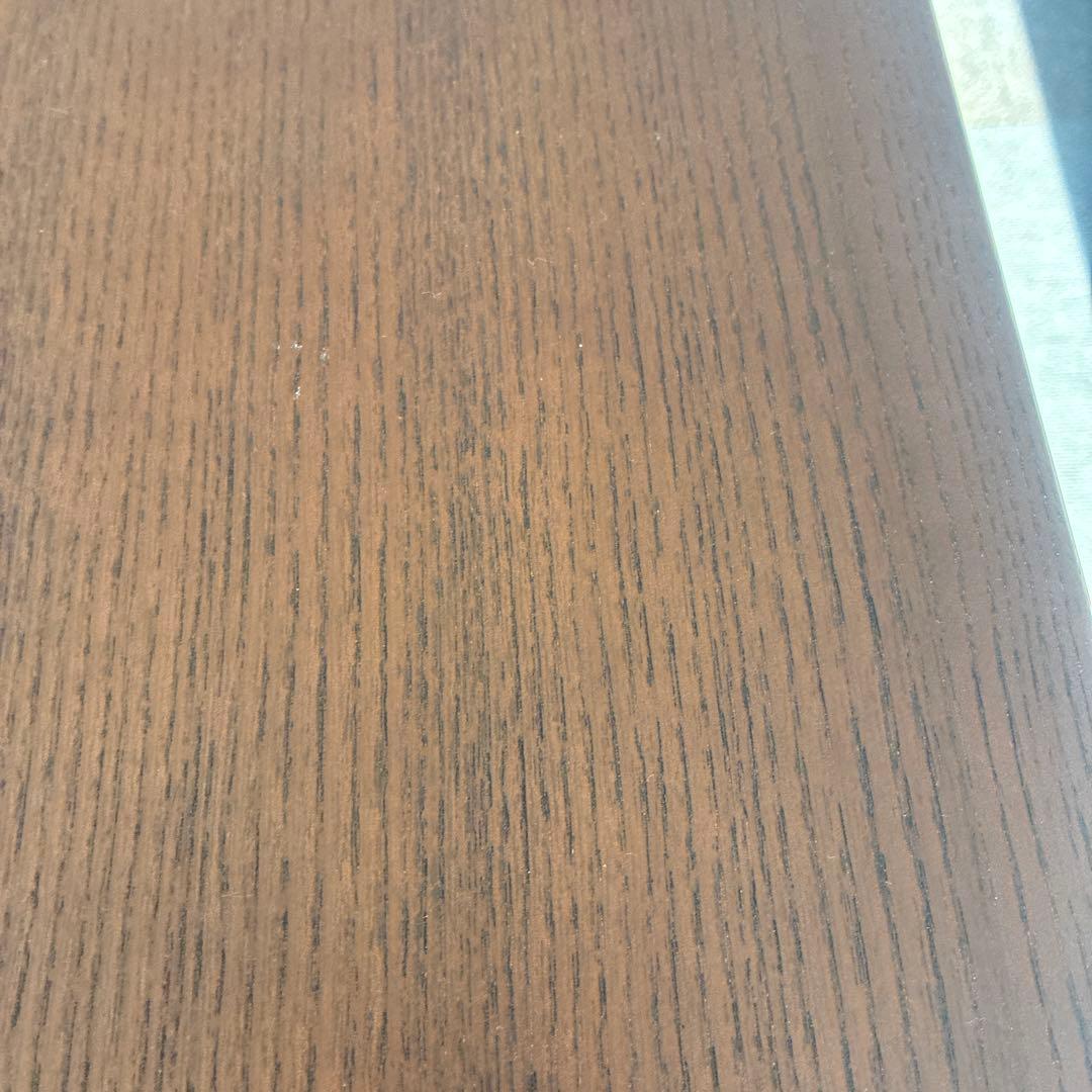 ダークブラウン木製センターテーブル