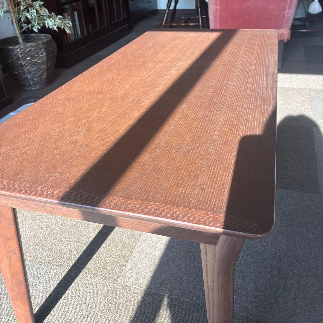 ダークブラウン木製センターテーブル