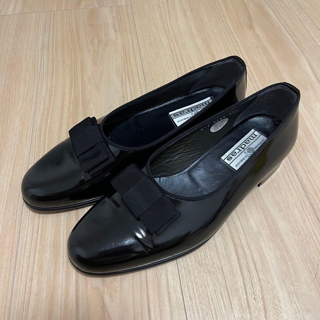 Madras メンズ　オペラパンプス　25.5　ブラック