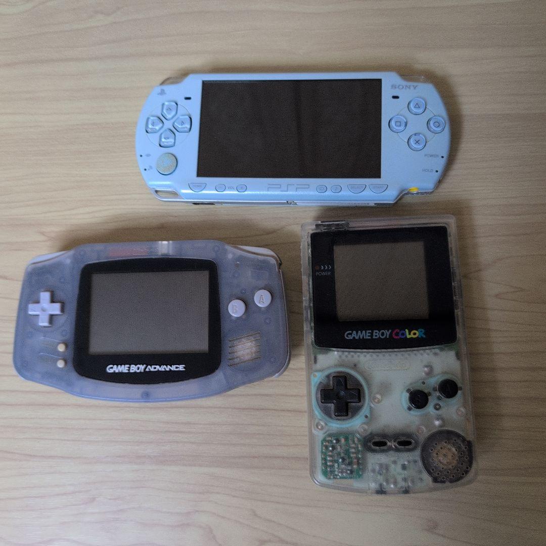 【ジャンク】レトロゲーム機セット（GBC、GBA、PSP）
