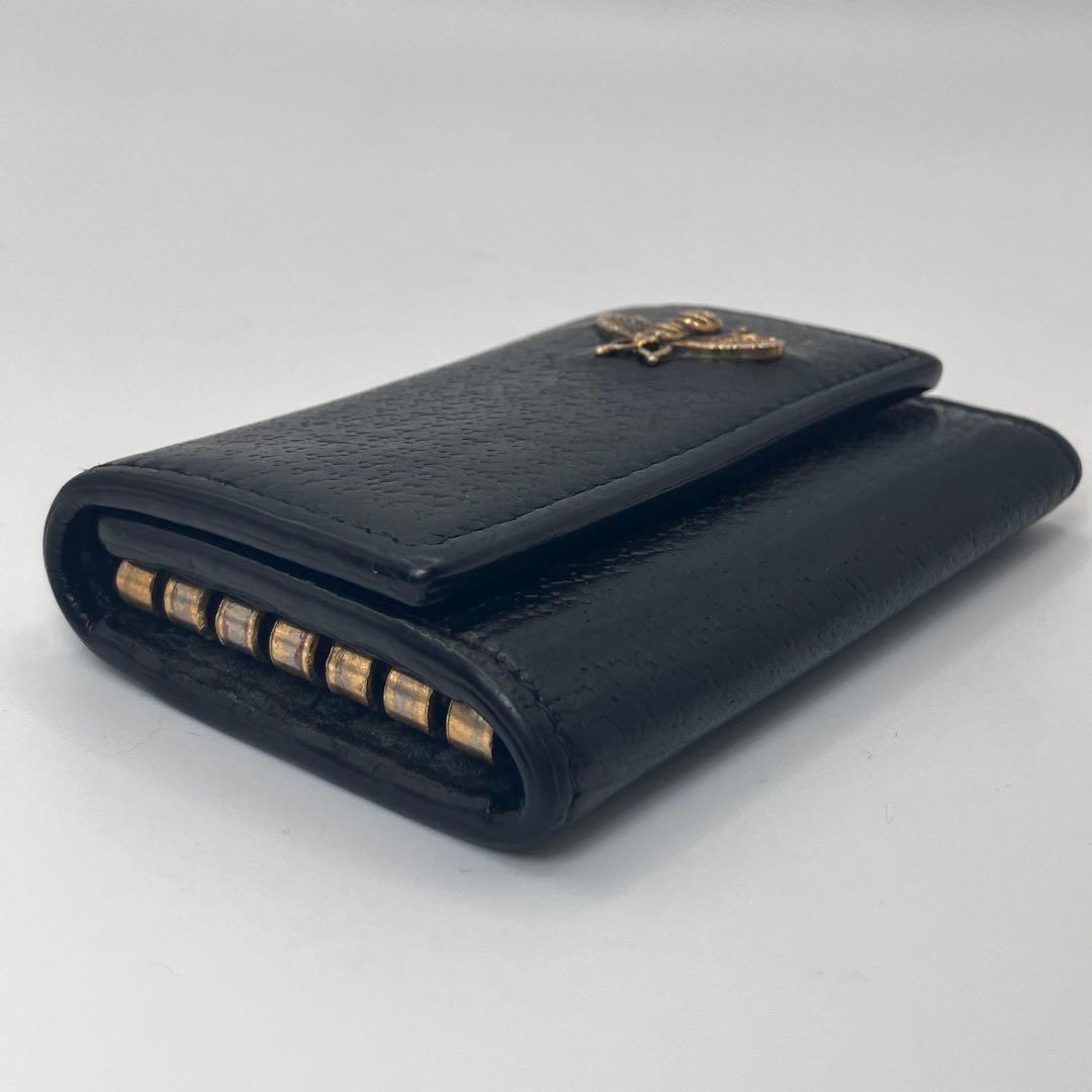 ず*ー様 ☆美品☆ GUCCI キーケース ブラック 蜂 bee 6連アニマリエ