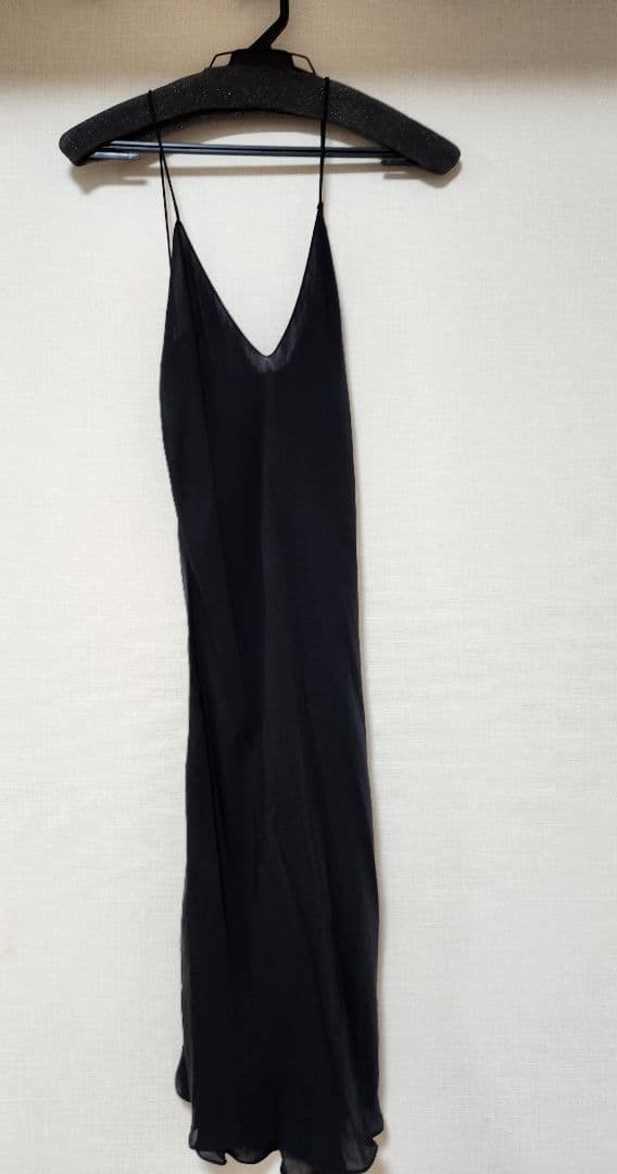 Itami ラルフローレン　ブラックフローラルシルクジョーゼット膝丈ドレス